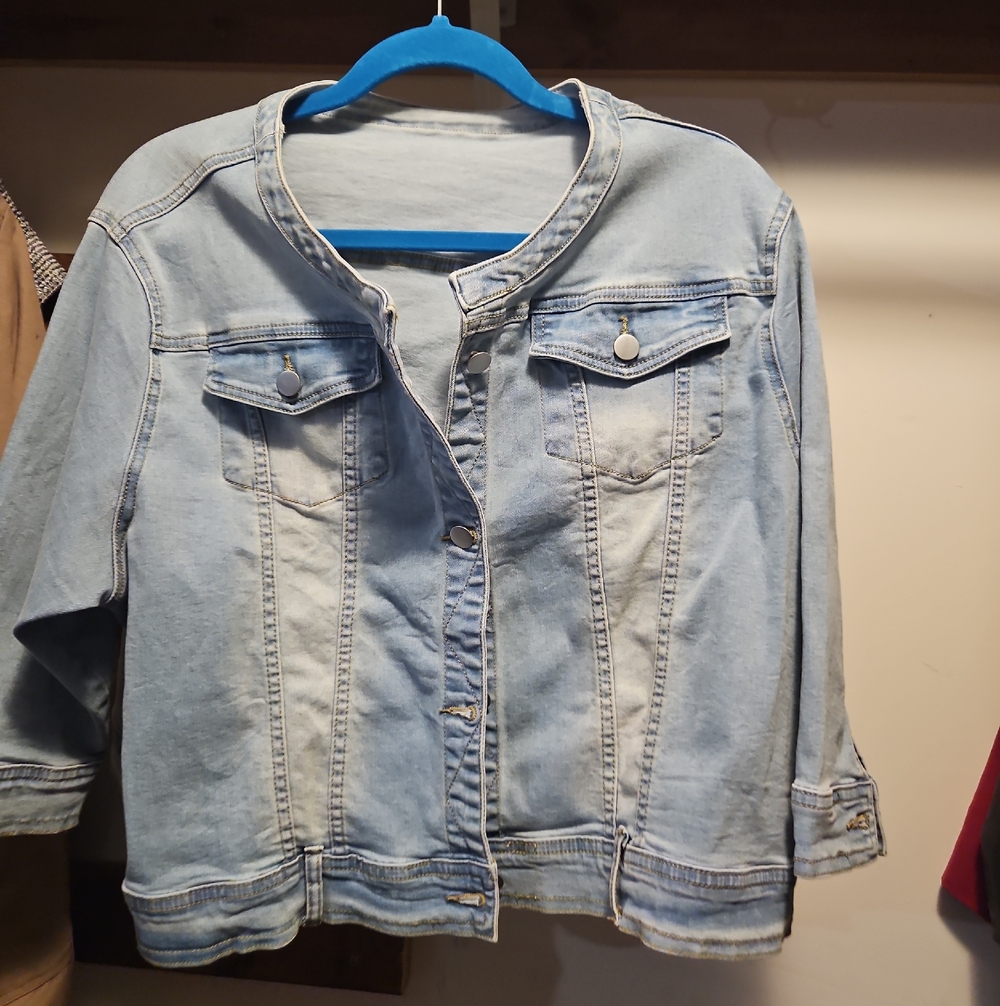 Light Wash Kids Denim Jacket - Casual Button-Up Jean Coat
